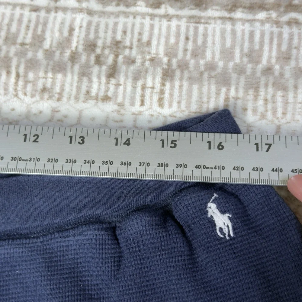 Polo Ralph Lauren Sleep/lounge Shorts Mens Large Navy Blue Waffle Knit